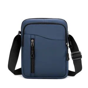New Simple and Casual Men’s Shoulder Bag for Business Commuting Men’s Cross Body Bag Large Capacity Trendy Handbag