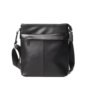New Soft PU Leather Men’s Crossbody Bag Fashionable Vertical Backpack for Casual Business Textured Men’s Shoulder Bag