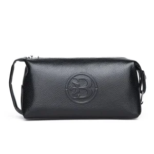 New Style Genuine Leather Men’s Clutch Bag Fashion Business Casual Soft Large capacity Handbag Polyester High quality Trendy