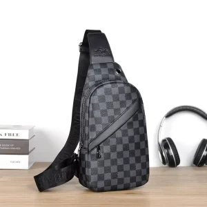 New Style Men’s Chest Bag PU Zipper Waterproof Softback Shoulder Crossbody Backpack Casual Trendy Fashion All Seasons Daily Use