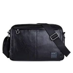 New Style Men’s High end PU Leather Summer Fashion Crossbody Bag Business Casual Retro Messenger Small Hanging