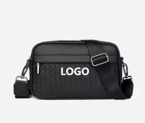 New Trending Factory Custom Large Capacity Casual Woven Men’s Messenger Bag Light Weight Crossbody Bag for Business
