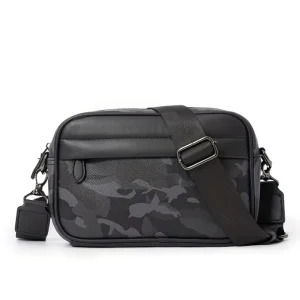 New Trendy Fashion Design Simple Daily Use Men Crossbody Bag Large Capacity Casual Waterproof Men Messenger Bag