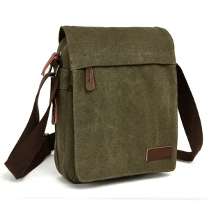 New Trendy Heavy Duty Canvas Men’s Casual Retro Vintage Style Portable Shoulder Bag for Everyday Use Summer Season