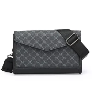 New Trendy Sling Bag for Men Lightweight and Waterproof PU Material