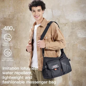 New Unisex Oxford Crossbody Bag with Fashionable Design Waterproof Function with Soft Handle Men’s Chest Bag for Storge