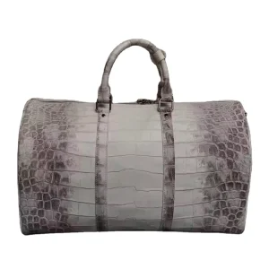 Nile Crocodile Leather Travel Bag Men’s Genuine Leather Hand-held Business Travel Luggage Bag