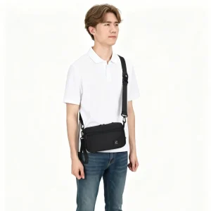 Nylon Bag Waterproof Men Small Sling Shoulder Crossbody Bag with Adjustable Strap Custom Messenger Bag for Men