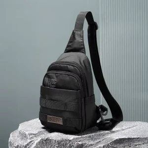 Nylon Small Casual Sling Messenger Bag Man Sport Shoulder Bag for Men Chest Crossbody