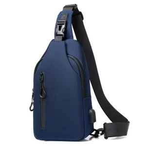 Nylon Sports Crossbody Back Pack Custom Logo Mens Chest Bag Waterproof Shoulder Sling Bag for Men