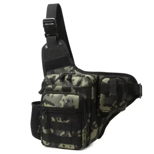 Nylon Tactical Range Chest Bag Single Shoulder Molle Pouch Men Sports Tactical Sling Pouches Messenger Crossbody Bags