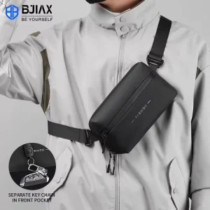 OEM Custom 3 in 1 Convertible Nylon Sling Bag Chest Crossbody Shoulder Waist Pack Ultra Slim 4cm RoHS EDC Daypack Factory