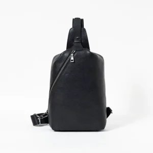 OEM Factory Genuine Leather Fashion Men’s Daily Use Sling Crossbody Shoulder Bag Multifunctional Business Chest Bag All Seasons