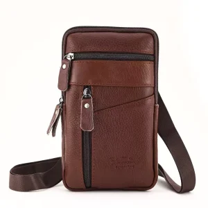OEM LOGO 8 inch Waist Bag Men’s Phone Bag Wearing Belt Phone Waist Bag One Shoulder Small Bag Change Storage Bag