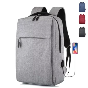 OEM LOGO Simple Backpack USB Charging Men’s Computer Bag Large Capacity Casual Business Laptop Backpack