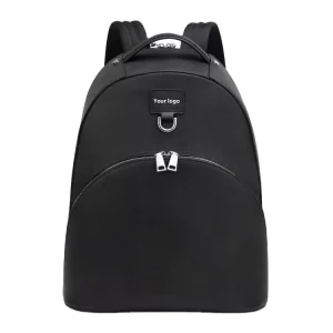 OEM Large Black Luxury Custom Full Grain Cow Leather Bag Fashion Designer Backpack for Men