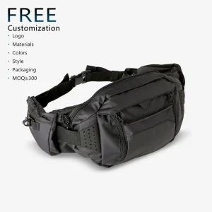 OEM Multifunctional Style Waist Bag Canvas Pack Belt Bag Water Resistance Fanny Packs with Bottle Holder for Running