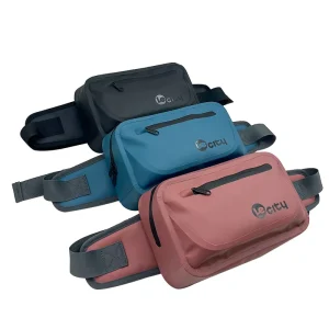 OEM ODM 600D TPU 5L YKK Anti air Zipper Waterproof Waist Bag Fanny Pack
