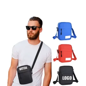 OEM ODM Black Small Cross Pouch Women Sling Men’s Messenger Bags Shoulder Bag Manufacturer Custom Men Crossbody Bag Men