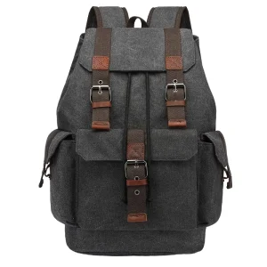 OEM ODM Factory Men’s Luxury Vintage Fashion Style Backpack Anti-Theft Zipper & String Logo