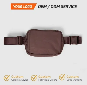 OEM ODM Fashion Waterproof Belt Bag Portable Waist Bags Personalized Custom Belt Bag Unisex Casual Hip Pouch