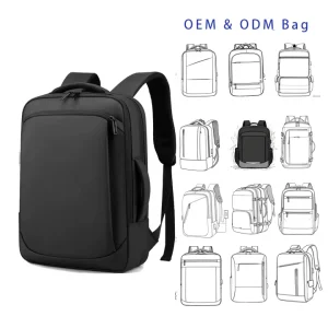OEM ODM Foreign Trade Men’s Business Travel Commuter Oxford Backpack Large Capacity 20-35L Waterproof Laptop Bag with Zipper