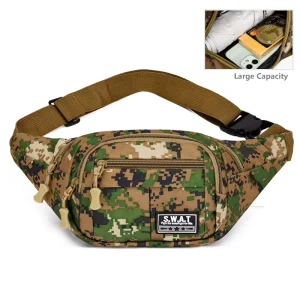 OEM ODM Oxford Nylon Travel Tactical Waterproof Travel Messenger Men Sling Chest Crossbody Fanny Pack Men’s Bag Waist Bags
