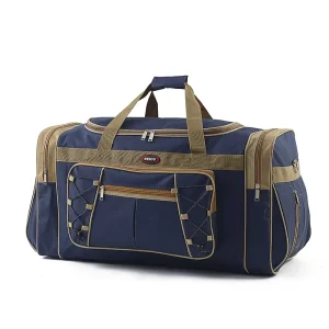 ONMWA HF1028 Men’s Large Capacity Foldable Travel Duffel Bag with Polyester Lining No Closure for Clothing and Luggage