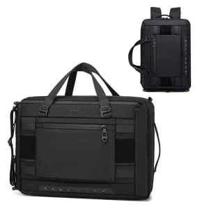 OZUKO 9749 Men’s 15.6-Inch Laptop Backpack Waterproof PC Crossbody Messenger Briefcase with Polyester Lining for Travel