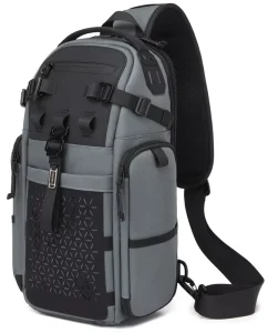 OZUKO 9844 Urban Multi-Function Sling Bag Men’s Large Capacity Crossbody Chest Pack Daily Commute & Outdoor Activities