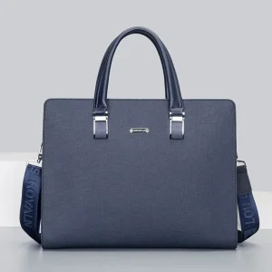 Office Durable Guangzhou High Quality PU Leather Branded New Model 14 Inch Sling Computer Waterproof Luxury Laptop Bags Men