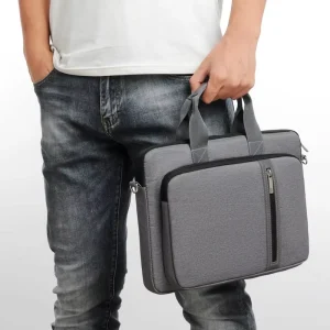 Office Laptop Sleeve Bag 14/15.6/17.3inch Waterproof Shockproof Laptop Computer Shoulder Bags for Business Men