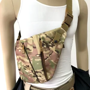 One-Shoulder Anti-Theft Men’s Crossbody Chest Multifunctional Tactical Storage Outdoor Leisure Sports Waist Bag