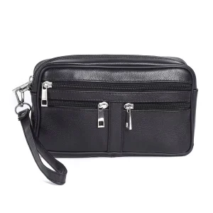 Online Retailer Customizes Small Batch Classic Men’s Genuine Leather Multi Pocket Bag Fashion Style Men’s Messenger Bag