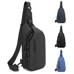Online Supplier Fashion Bag with Long Shoulder Strap Chest Bag with USB Charging Port Handbags