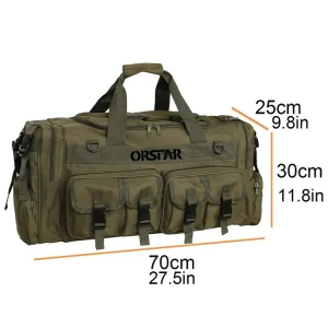 Orstar ODM Men’s Large 30″ Inch Tactical Duffel Bags Outdoor Bags Cargo Tactical Gear Shoulder Bags