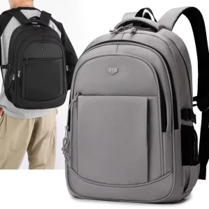 Outdoor Business Backpack with Men’s Logo Printed Multifunctional Computer Bag Travel Large Capacity Backpack