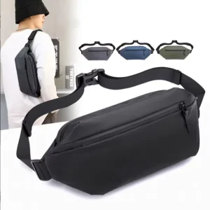 Outdoor Casual Waist Bag Men Shoulder Crossbody Bag Multi Function Waterproof Chest Pack