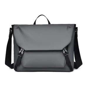 Outdoor Leisure Men’s One Shoulder Messenger Bag Big Capacity Waterproof Zipper Closure Crossbody Sling Bag