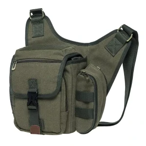 Outdoor Men’s Fashion Polyester Water Resistant Chest Bag Burden Reduction Portable Sports Backpack Crossbody Shoulder Bag Daily