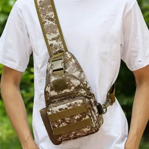 Outdoor Mini Lightweight Tactical Nylon Sling Shoulder Bag Camouflage Messenger Waist Belt Bag