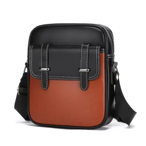 Outdoor Sport Designer High Quality PU Leather Travel Side Cross Body Shoulder Sling Custom Logo Messenger Bags Men Luxury