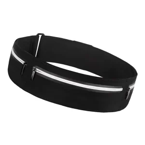 Outdoor Sports Barrel-shaped Unisex Waist Bag With Zipper Closure Waterproof Polyester Phone Fanny Pack For Running