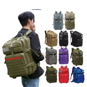 Outdoor Sports Camping Hiking Waterproof Multi-Functional Tactical Gym Backpack Custom Made Polyester Lining Factory