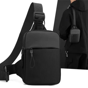 Outdoor Sports Crossbody Chest Bag Breathable Men’s Sling Shoulder Crossbody Bag Travel Mini Chest Bag