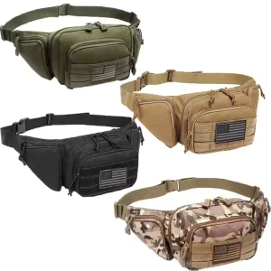 Outdoor Sports Hiking Crossbody Bag Men’s Camouflage Large Capacity Waist Bag Belt Men’s Tactical Waist Bag