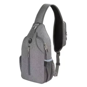 Outdoor Waterproof Gym Hiking Messenger Sling Crossbody Bag Men’s Chest Bag for Men Women