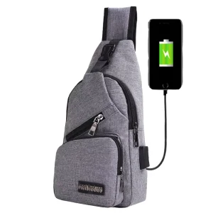 Outdoor Waterproof Smart Designer Nylon Custom Messenger Sling Chest Crossbody Fanny Pack Men’s Waist Bag