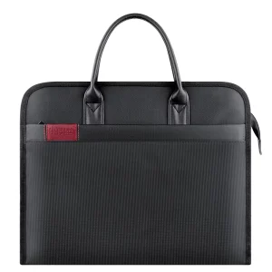 Oxford Cloth File Bag Handheld Business Men’s Storage Large Capacity Zipper Waterproof Meeting Briefcase Nylon Earthquake