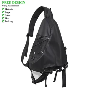 Oxford Cloth Men’s Single-Shoulder Bag Casual Fashion Lightweight Messenger Bag Men’s Waterproof Large-Capacity Chest Bag
